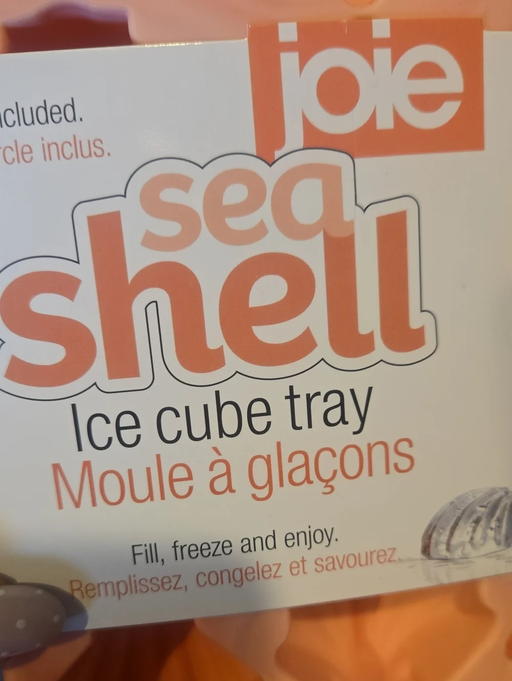 New Joie Sea Shell Ice Cube Tray